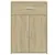 Produktbild 5 för Skänkar 2 st sonoma-ek 60x30x84 cm konstruerat trä