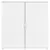 Produktbild 5 för Skänkar 2 st vit 79x38x80 cm konstruerat trä