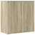 Produktbild 4 för Skänkar 2 st sonoma-ek 79x38x80 cm konstruerat trä