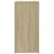 Produktbild 6 för Skänkar 2 st sonoma-ek 79x38x80 cm konstruerat trä