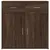 Produktbild 5 för Skänkar 2 st brun ek 79x38x80 cm konstruerat trä