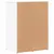 Produktbild 7 för Skänkar 2 st vit 59x39x80 cm konstruerat trä