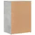 Produktbild 7 för Skänkar 2 st betonggrå 59x39x80 cm konstruerat trä