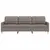 Produktbild 4 för 3-sitssoffa taupe 210 cm tyg