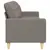 Produktbild 5 för 3-sitssoffa taupe 210 cm tyg