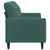 Produktbild 5 för Soffa 2-sits mörkgrön 140 cm sammet