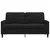 Produktbild 4 för Soffa 2-sits svart 140 cm sammet