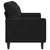 Produktbild 5 för Soffa 2-sits svart 140 cm sammet