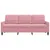 Produktbild 4 för 3-sitssoffa rosa 180 cm sammet
