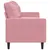 Produktbild 5 för 3-sitssoffa rosa 180 cm sammet