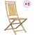 Produktbild 2 för Hopfällbara trädgårdsstolar 8 st 46x66x99 cm bambu