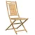 Produktbild 3 för Hopfällbara trädgårdsstolar 8 st 46x66x99 cm bambu