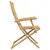 Produktbild 6 för Hopfällbara trädgårdsstolar 6 st 53x66x99 cm bambu