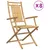 Produktbild 2 för Hopfällbara trädgårdsstolar 8 st 53x66x99 cm bambu