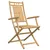 Produktbild 3 för Hopfällbara trädgårdsstolar 8 st 53x66x99 cm bambu
