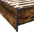 Produktbild 8 för Sängram med lådor rökfärgad ek 100x200 cm konstruerad trä