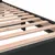 Produktbild 7 för Sängram svart 200x200 cm konstruerat trä och metall