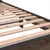 Produktbild 7 för Sängram brun ek 120x200 cm konstruerat trä och metall
