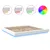 Produktbild 8 för Sängram med LEDs vit 200x200 cm konstruerat trä