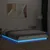 Produktbild 4 för Sängram med LEDs vit 150x200 cm konstruerad trä