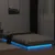 Produktbild 4 för Sängram med LEDs grå sonoma 90x190 cm konstruerad trä