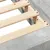 Produktbild 8 för Sängram betonggrå 75x190 cm konstruerad trä