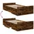 Produktbild 7 för Sängram med lådor rökfärgad ek 90x200 cm konstruerad trä