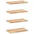 Produktbild 2 för Svävande hyllor 4 st 40x20x2 cm obehandlat massivt akaciaträ