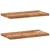 Produktbild 2 för Svävande hyllor 2 st 40x20x2 cm behandlat massivt akaciaträ