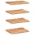 Produktbild 2 för Svävande hyllor 4 st 60x30x2 cm behandlat massivt akaciaträ