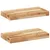 Produktbild 2 för Svävande hyllor 2 st 60x20x4 cm behandlat massivt akaciaträ