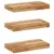 Produktbild 2 för Svävande hyllor 3 st 60x20x4 cm behandlat massivt akaciaträ