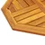 Produktbild 7 för Bordsskiva 50x50x2 cm åttakantig massivt akaciaträ