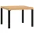 Produktbild 2 för Soffbord för trädgård svart 55x55x39,5 cm pulverlackerat stål