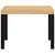 Produktbild 3 för Soffbord för trädgård svart 55x55x39,5 cm pulverlackerat stål