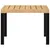 Produktbild 4 för Soffbord för trädgård svart 55x55x39,5 cm pulverlackerat stål