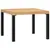 Produktbild 5 för Soffbord för trädgård svart 55x55x39,5 cm pulverlackerat stål