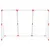 Produktbild 5 för Barnfotbollsmål med bollar 2-i-1 vit 184x64x124 cm