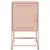 Produktbild 6 för Sängbord rosa 36x39x60,5 cm stål
