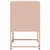Produktbild 7 för Sängbord rosa 36x39x60,5 cm stål