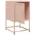 Produktbild 9 för Sängbord rosa 36x39x60,5 cm stål