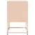 Produktbild 7 för Sängbord 2 st rosa 36x39x60,5 cm stål