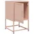 Produktbild 10 för Sängbord 2 st rosa 36x39x60,5 cm stål
