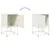 Produktbild 9 för Sängbord vit 36x39x60,5 cm stål
