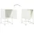 Produktbild 9 för Sängbord 2 st vit 36x39x60,5 cm stål