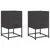 Produktbild 2 för Sängbord 2 st svart 36x39x60,5 cm stål