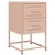 Produktbild 2 för Sängbord rosa 36x39x60,5 cm stål