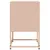 Produktbild 7 för Sängbord rosa 36x39x60,5 cm stål