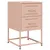 Produktbild 5 för Sängbord 2 st rosa 36x39x60,5 cm stål
