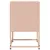 Produktbild 7 för Sängbord 2 st rosa 36x39x60,5 cm stål